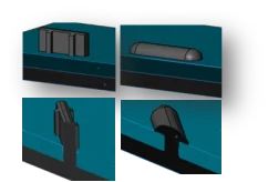 Rib type Boss (Rib reinforced Rivet Stud)