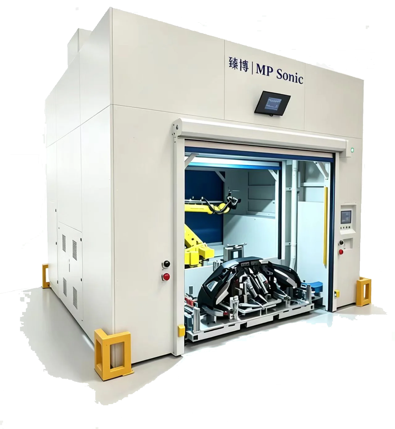 Robotic Work station for bumpr cutting and welding